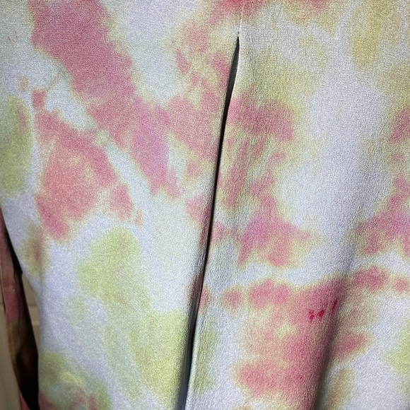 Vintage Anne Klein Open Front Tie-Dye Cardigan Size 14 - Picture 5 of 7